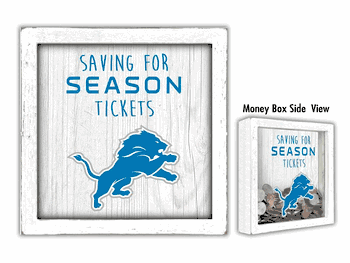 Detroit Lions Saving for Tickets Money Box