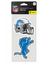 Detroit Lions Set of 2 Die Cut Decals