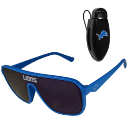 Detroit Lions Shield Sunglasses with Visor Clip
