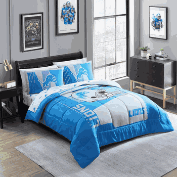 Detroit Lions Status Bed In A Bag Full