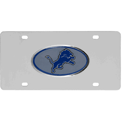 Detroit Lions Steel License Plate, Dome