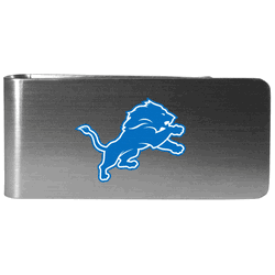 Detroit Lions Steel Money Clip, Logo