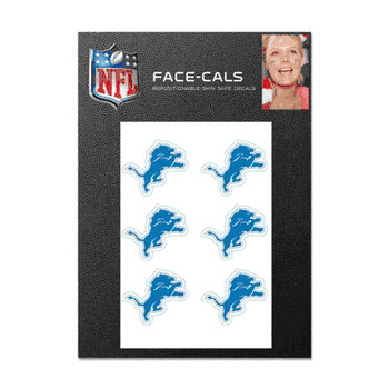 Detroit Lions Tattoo Face Cals