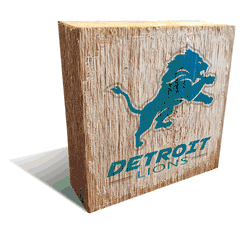 Detroit Lions Team Logo Block 6X6