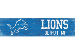 Detroit Lions Team Name Sign