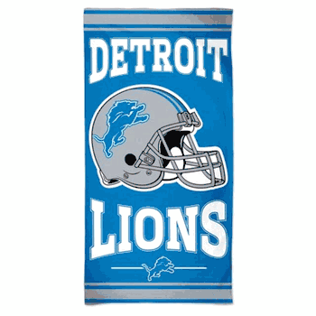 Detroit Lions Towel 30x60 Beach Style