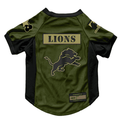 Detroit Lions Valor Pet Stretch Jersey - XS