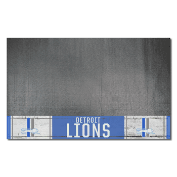 Detroit Lions Vinyl Grill Mat - 26in. x 42in., NFL Vintage