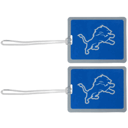 Detroit Lions Vinyl Luggage Tag, 2pk
