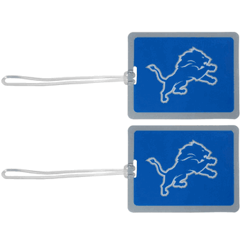 Detroit Lions Vinyl Luggage Tag, 2pk