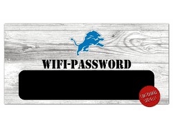 Detroit Lions Wifi Password 6x12 Sign