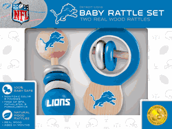 Detroit Lions Wood Rattle Set