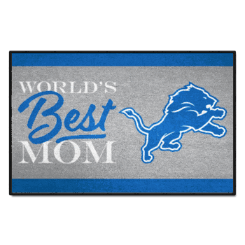 Detroit Lions World's Best Mom Starter Mat Accent Rug - 19in. x 30in.