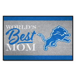 Detroit Lions World's Best Mom Starter Mat Accent Rug - 19in. x 30in.