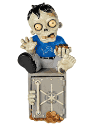 Detroit Lions Zombie Figurine Bank CO