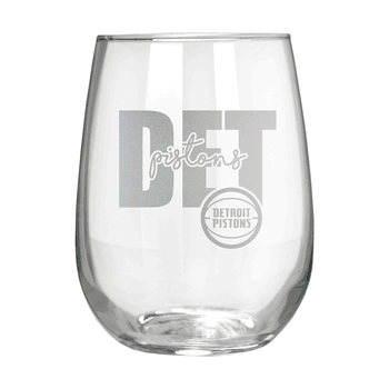 Detroit Pistons 17oz Stemmless Wine Glass