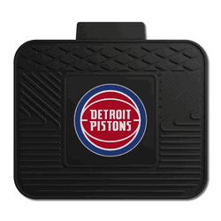 Detroit Pistons Back Seat Car Utility Mat - 14in. x 17in.