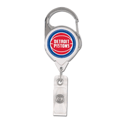 Detroit Pistons Badge Holder Premium Retractable