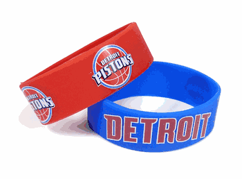 Detroit Pistons Bracelets - 2 Pack Wide