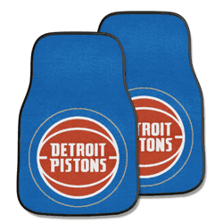 Detroit Pistons Front Carpet Car Mat Set - 2 Pieces