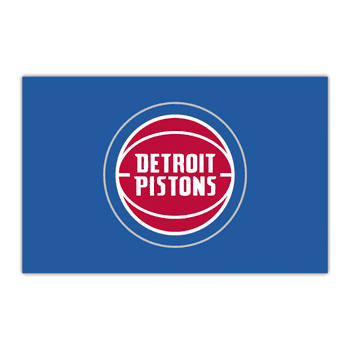 Detroit Pistons HiDef Rookie Mat - 18in. X 30in.