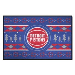 Detroit Pistons Holiday Sweater Starter Mat Accent Rug - 19in. x 30in.