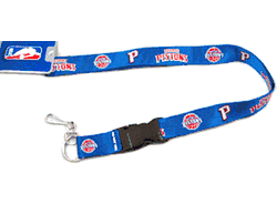 Detroit Pistons Lanyard - Breakaway with Key Ring