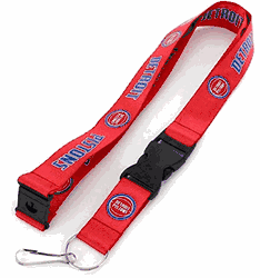 Detroit Pistons Lanyard Red