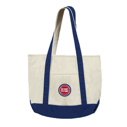Detroit Pistons NBA Canvas Tote with Colored Strap
