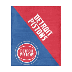Detroit Pistons NBA Halftone Silk Touch Throw Blanket 46x60 inches
