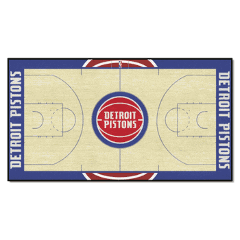 Detroit Pistons Pistons Large Court Runner Rug - 30in. x 54in.