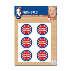 Detroit Pistons Tattoo Face Cals