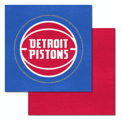 Detroit Pistons Team Carpet Tiles - 45 Sq Ft.