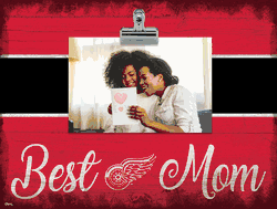 Detroit Red Wings 10" x 8" Best Mom with Stripe Clip Frame