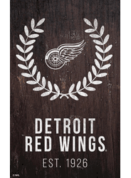 Detroit Red Wings 11x19 Laurel Wreath Sign