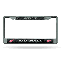 Detroit Red Wings  12" x 6" Chrome Frame With Decal Inserts