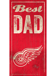 Detroit Red Wings Best Dad 6x12 Sign