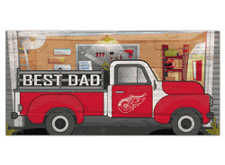 Detroit Red Wings Best Dad Truck 6x12 Sign
