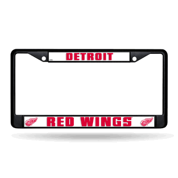 Detroit Red Wings  Black Chrome Frame with Plastic Inserts 12