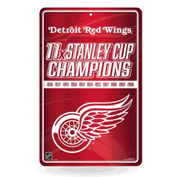 Detroit Red Wings Champ 11" x 17" Home Decor Sign
