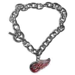 Detroit Red Wings Charm Chain Bracelet