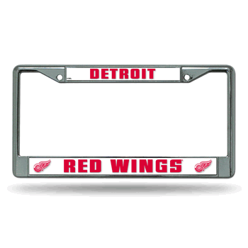 Detroit Red Wings Standard Chrome Frame with Plastic Inserts 12