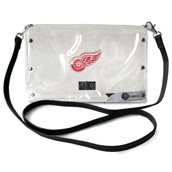 Detroit Red Wings Clear Envelope Purse STRAP