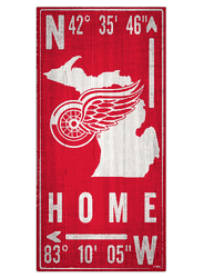 Detroit Red Wings Coordinate 6x12 Sign