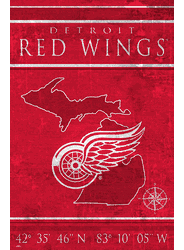 Detroit Red Wings Coordinates 17x26