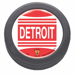 Detroit Red Wings Domed Hockey Puck - Packaged - Vintage