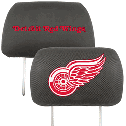 Detroit Red Wings Embroidered Head Rest Cover Set - 2 Pieces