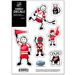 Detroit Red Wings Family Decal Set Small