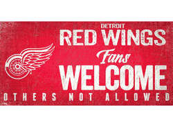 Detroit Red Wings Fans Welcome Sign