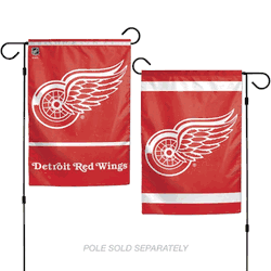 Detroit Red Wings Flag 12x18 Garden Style 2 Sided